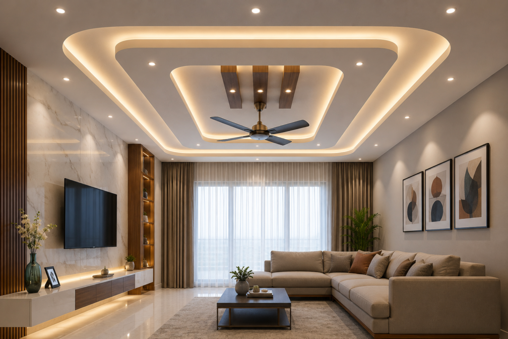 Living Room Interior Designers in Hyderabad designing elegant and functional living spaces